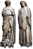 2 figures from Reims Cathedral